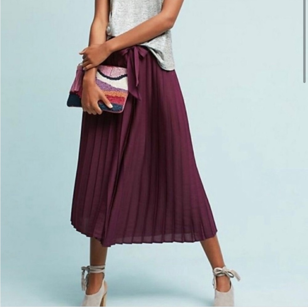 Anthropologie pleated wide leg pants